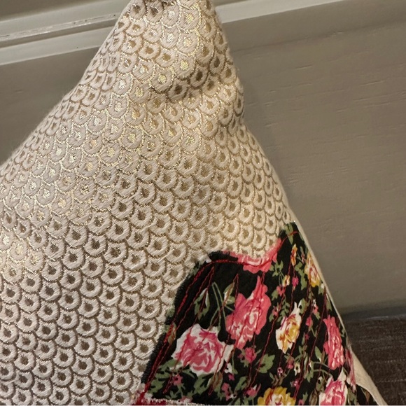 Carol Van Dyke Anthropologie Patchwork swan feather pillow - Picture 6 of 10